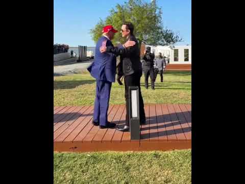 ELON MUSK WELCOMES DONALD TRUMP TO SPACEX ROCKET LAUNCH!