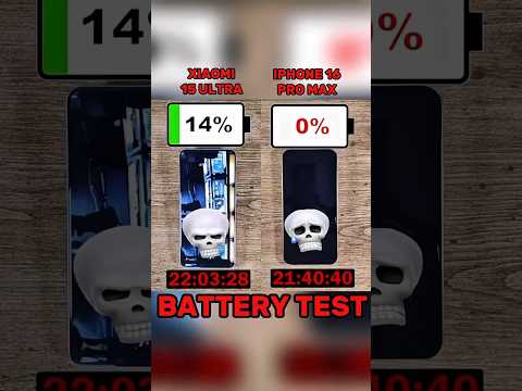 IPHONE 16 PRO MAX VS XIAOMI 15 ULTRA BATTERY 🔋 TEST?