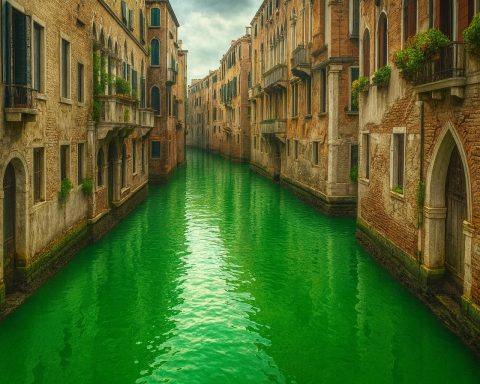 Greta Thunberg Banned from Venice After Grand Canal Turns Bright Green in Climate Protest