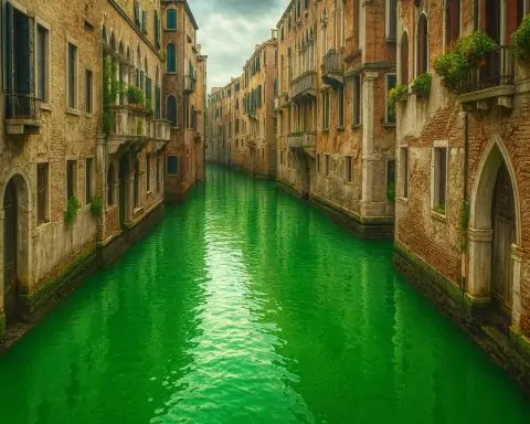 Greta Thunberg Banned from Venice After Grand Canal Turns Bright Green in Climate Protest