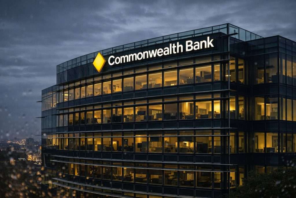 Commonwealth Bank of Australia (CBA) share price slips as AI jobs plan meets rate-hike bets