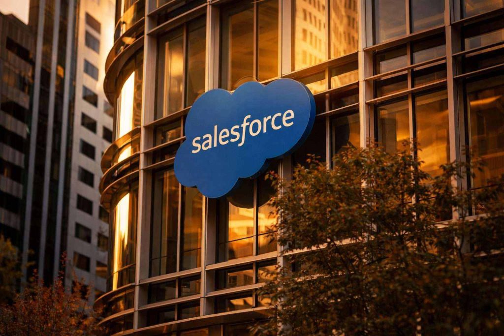 Salesforce stock slips as UBS cuts target to $200; AI disruption fears weigh on CRM shares