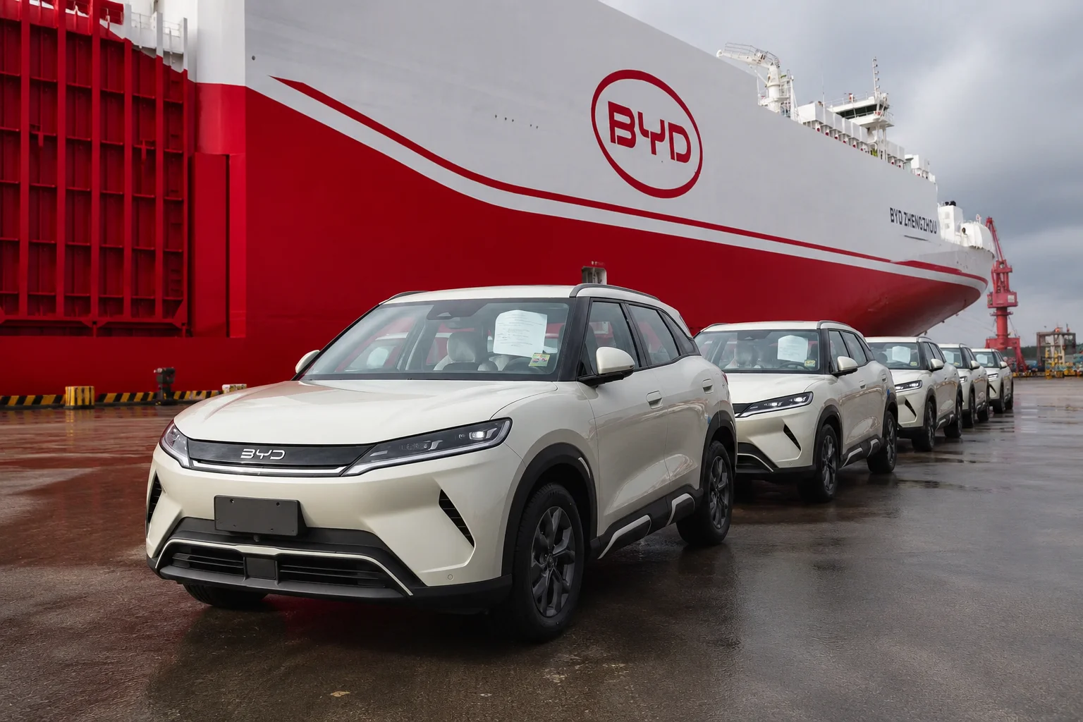 BYD Car Carrier Heads to Australia as Ford, Mazda Trail