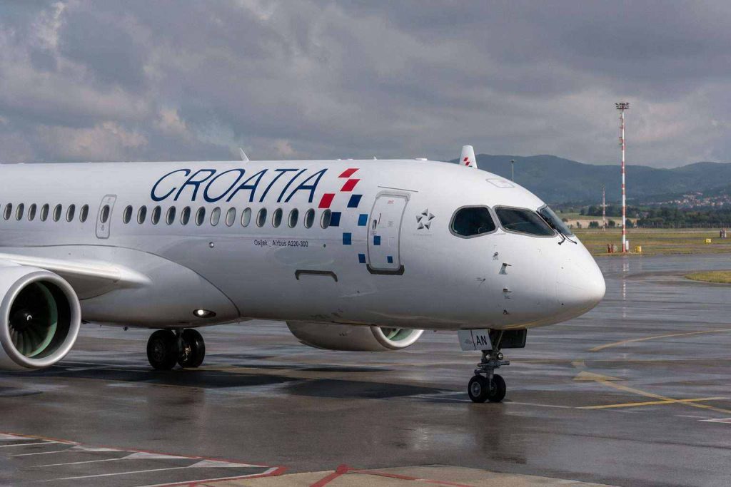 Croatia Airlines A220 Has Runway Incident in Split, No Injuries Reported