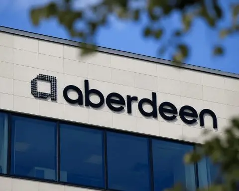 Aberdeen Group closes out lower ahead of FTSE 100 re-entry