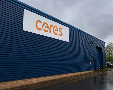 Ceres Power (CWR:LON) up 7%, but share sale still £129 mln short