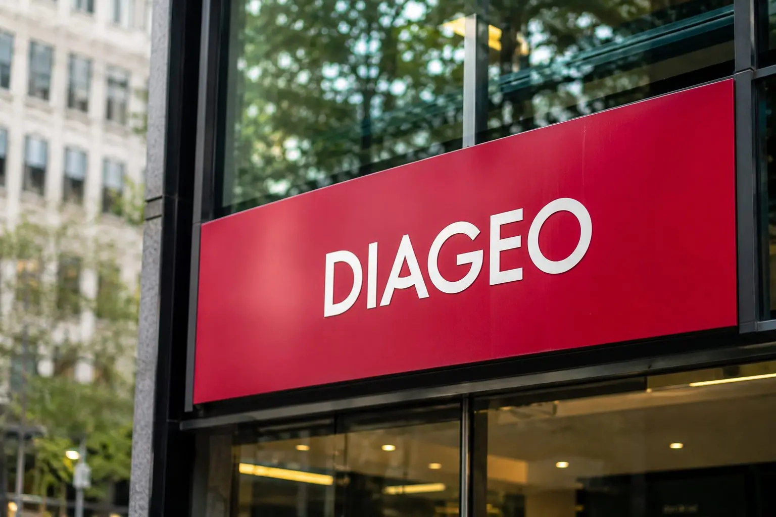 Diageo plc (LON:DGE) Shares Edge Down as Fiscal Year Ends, Hits 50-Day Line