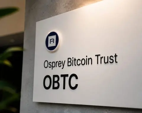 Osprey Bitcoin Trust Drops With Bitcoin Nears $60,000 Again