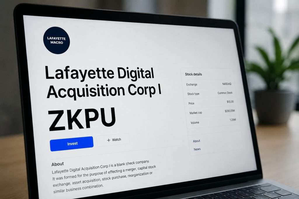 Lafayette Digital Stock Stuck Near $10 With SPAC Timeline in Focus