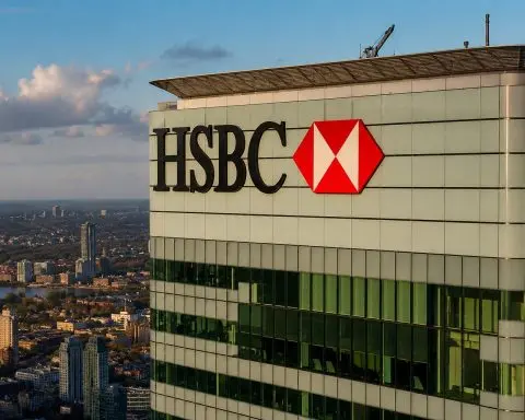 HSBC shares gain after Hong Kong app glitch fixed, investors watch Asia asset sale
