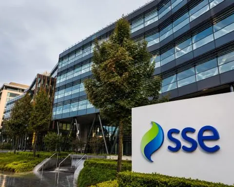SSE PLC falls with UK utilities ahead of Bank of England rate decision