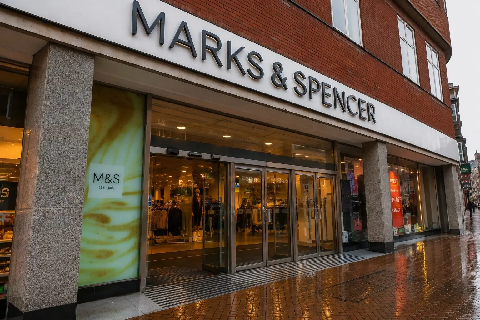 M&S stock down, trails FTSE ahead of Bank of England call