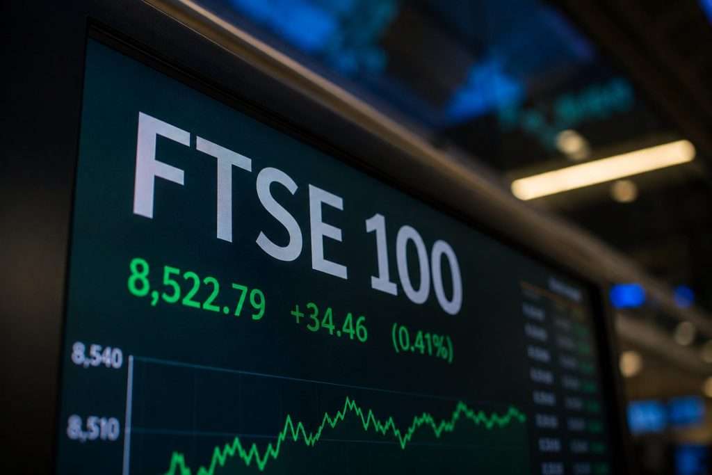FTSE 100 up as miners gain, housebuilders weak