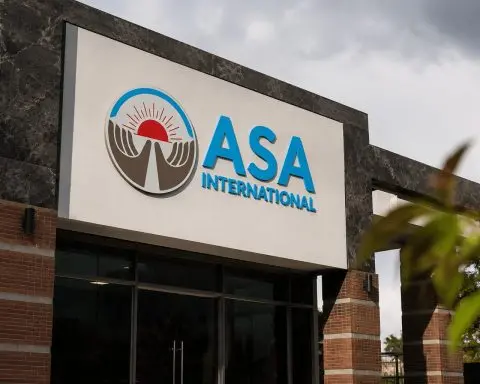 ASA International Group PLC (LON:ASAI) rises 5%, trading close to broker floor