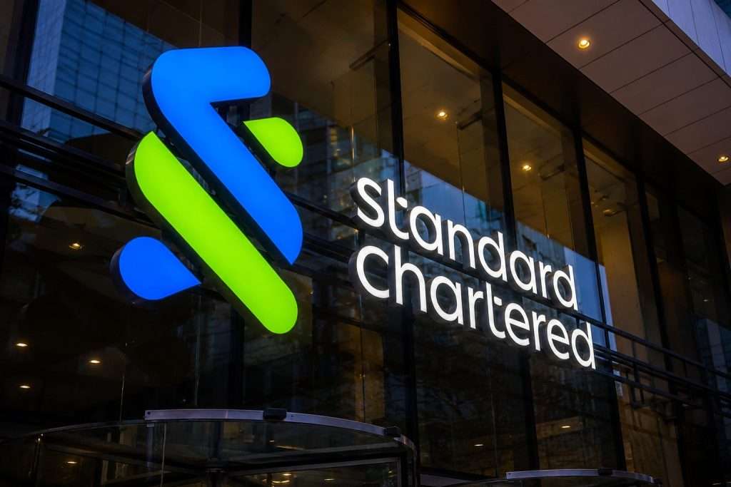Standard Chartered gains as bank eyes digital-asset trades for fees