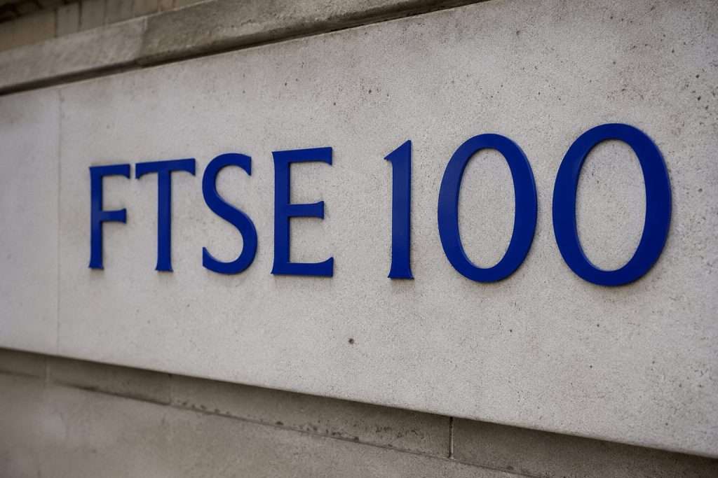 FTSE 100 stalls near high as UK services hit